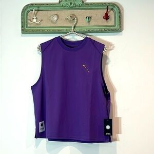 SATURDAYS NYC Women's All Terrain Lightweight Cropped Tank in Lily new w tags XL